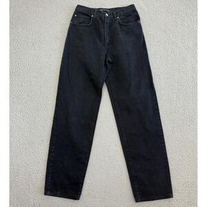 Vintage Versace Jeans Couture Womens 30 Black High Waist 100% Cotton 90s Medusa